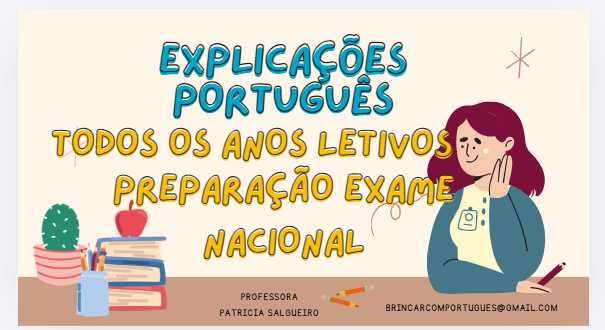 Explicações de Português | Estrangeiros | Preparação para Exames