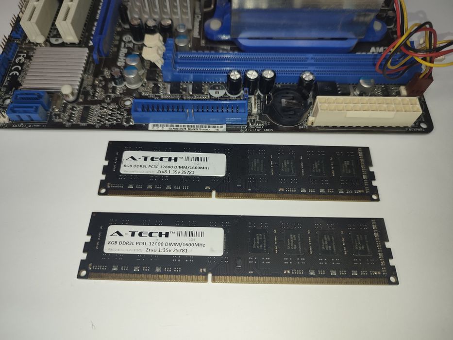 Комплект 16ГБ ОЗУ / AM3+ Материнька плата / AMD FX-6100 6 ядер