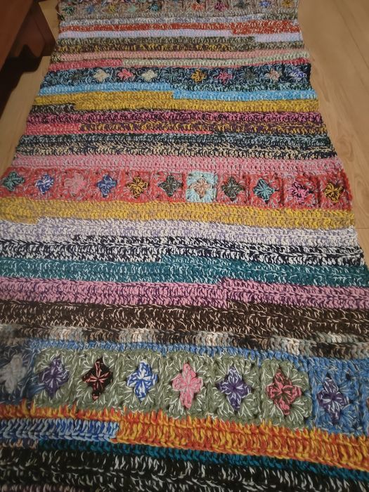 Chodnik na szydełku. Rękodzieło