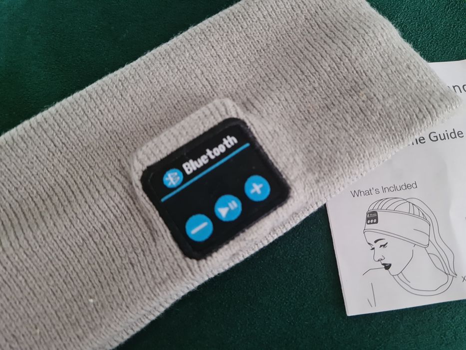 Nowa opaska na głowę z bluetooth muzyka dla biegacza Mikrofon fitness