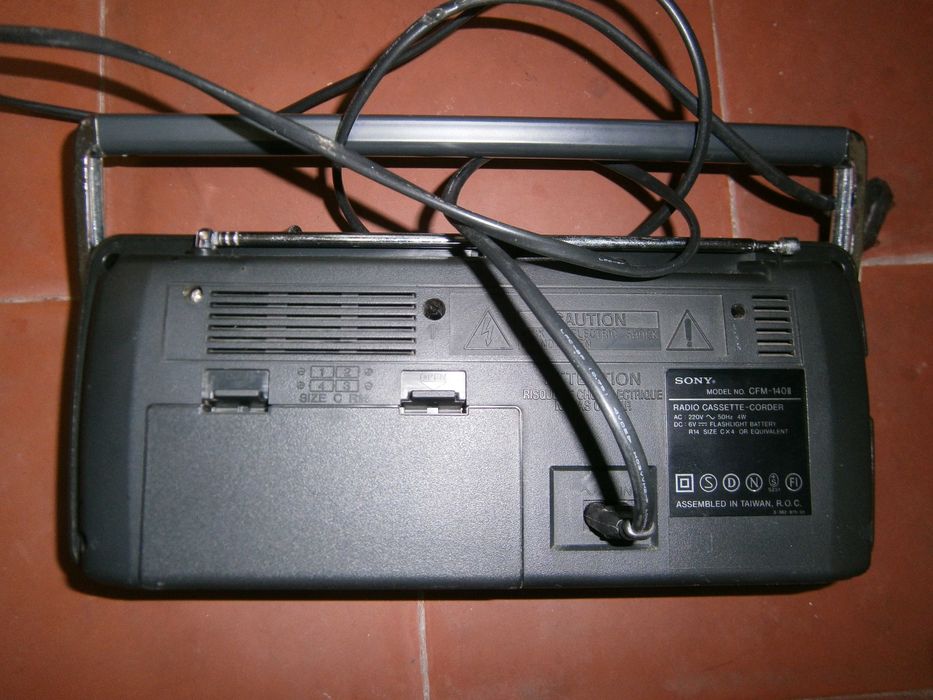 Gravador cassetes/Rádio/Leitor SONY/CASIO-2 Unidades