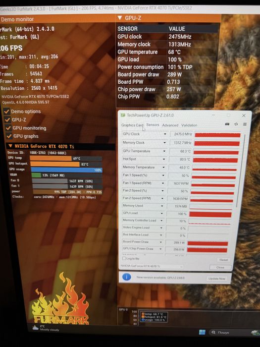 Asus tuf RTX4070ti 12gb