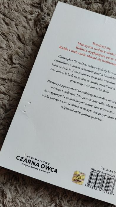 Książka " Rozmowy z psychopatami"