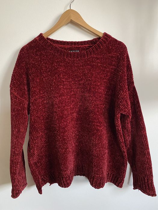 Camisola de malha vermelha Stradivarius
