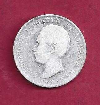 MONARQUIA   D. LUIS I  500  REIS    1863   PRATA