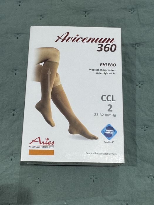 Podkolanówki uciskowe Avicenum PHLEBO 360 XL Long