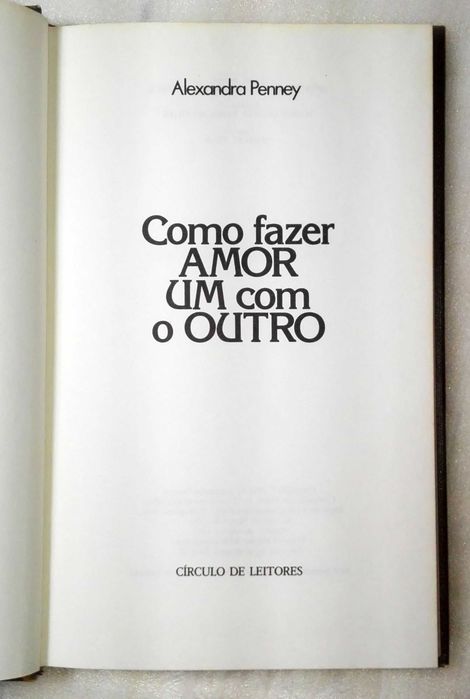 Livro Como fazer amor um com o outro