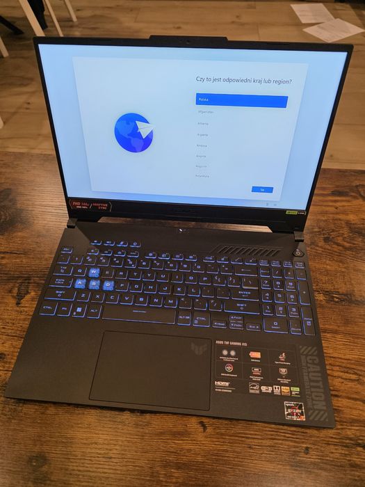 Nowy ASUS TUF A15 | Ryzen 7 | 16GB DDR5 | 144Hz | Faktura | Gwarancja