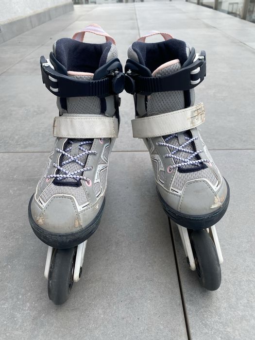 Łyżworolki dziewczęce Oxelo 29-32 Regulowane