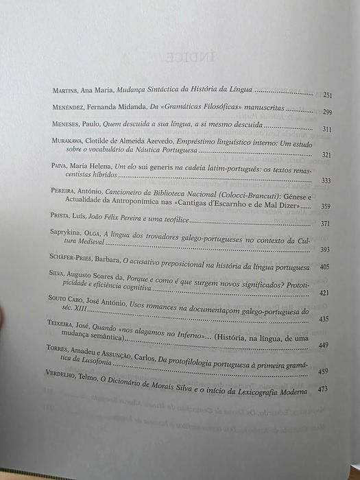 Livro "História da Língua e História da Gramática"