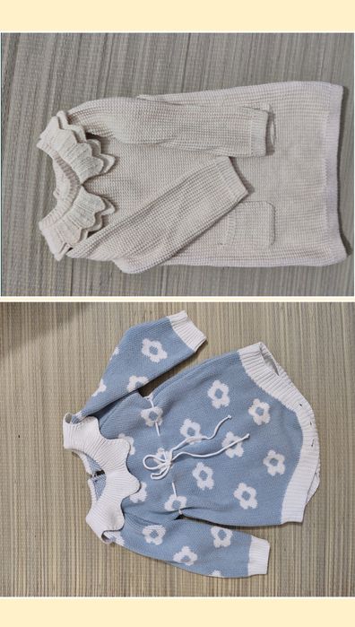Сукня беж в'язана боді блумери тепла old stile 74-80