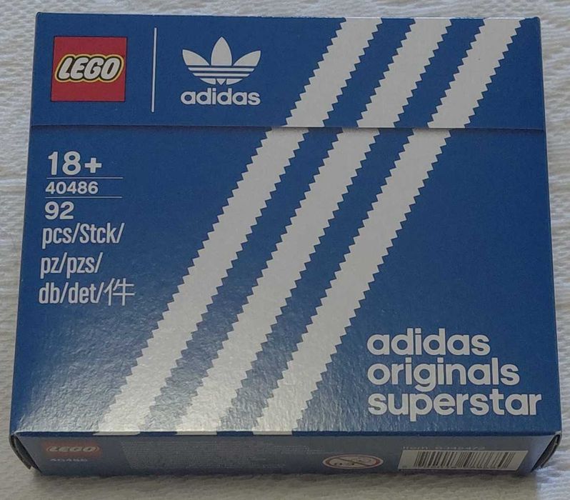 lego 40486 mini adidas originals superstar selado