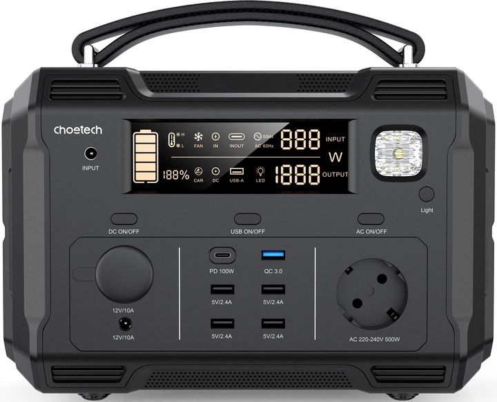 Зарядная станция  Choetech BS004 500w 484 Вт.ч