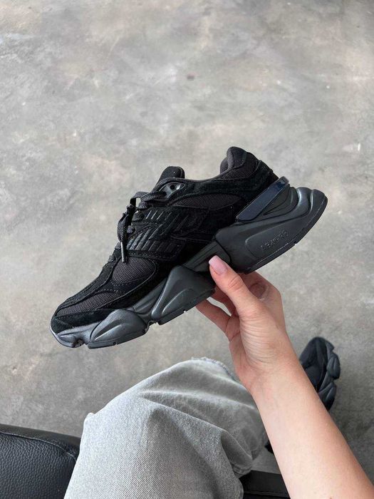 Кросівки New Balance 9060 Full Black (36-45) Нью Беланс 9060 чорні