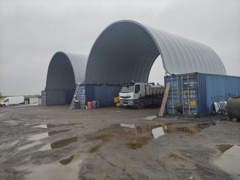 Hala Magazynowa, Hala Namiotowa , Namiot łukowy na zwierzęta 8x32 m