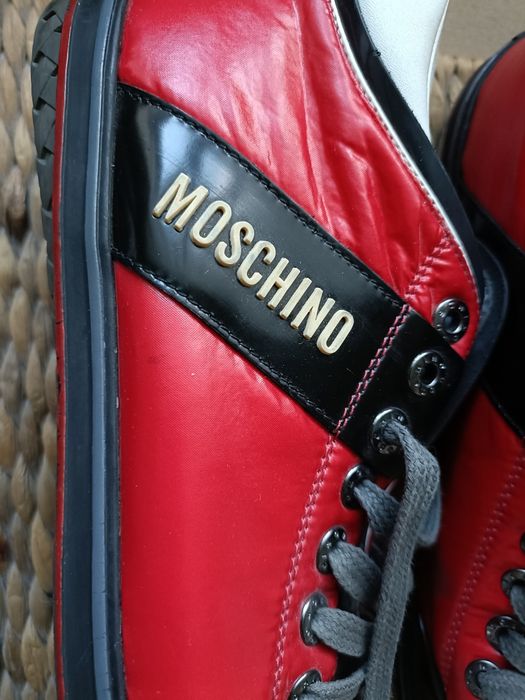 Buty skórzane Moschino