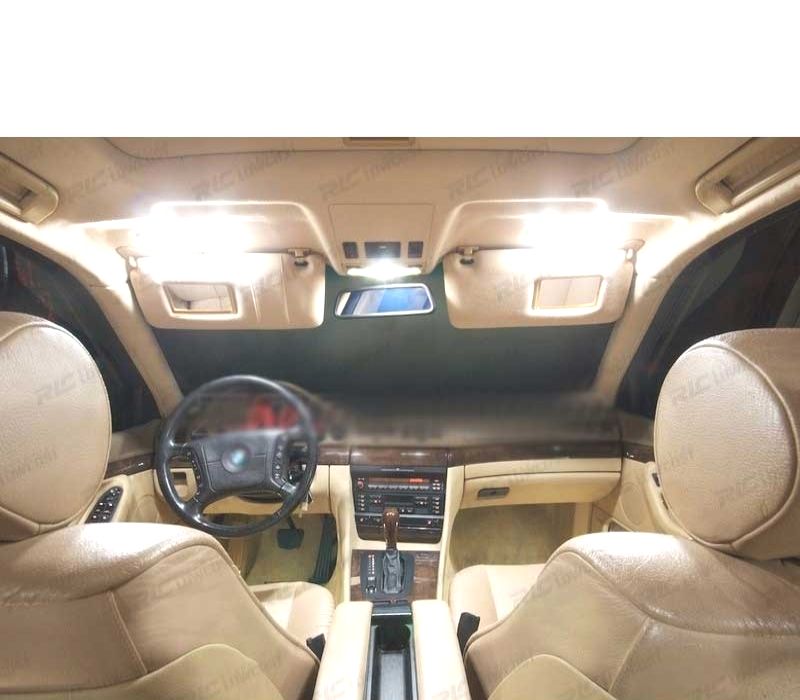 Kit completo de 23 lâmpadas LED interior BMW 7 Serie E38 Saloon 730i 730iL 735i 735iL 740i 740iL 750i 750iL 94-01