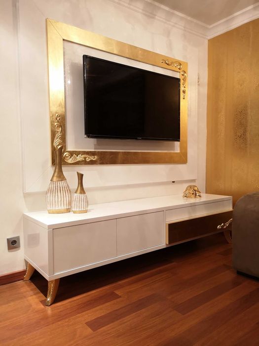 Sala Estar Lacado Brilho e OURO - FABRICA - NOVO