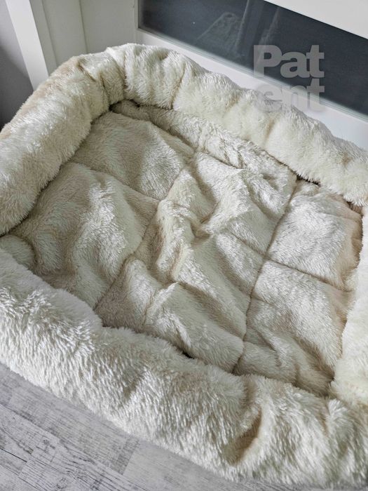 Drapak dla kota kompaktowy 67 cm beżowy domek słupek legowisko