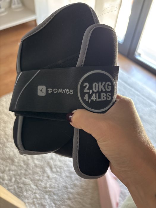 Pesos 2kg para treino de pernas