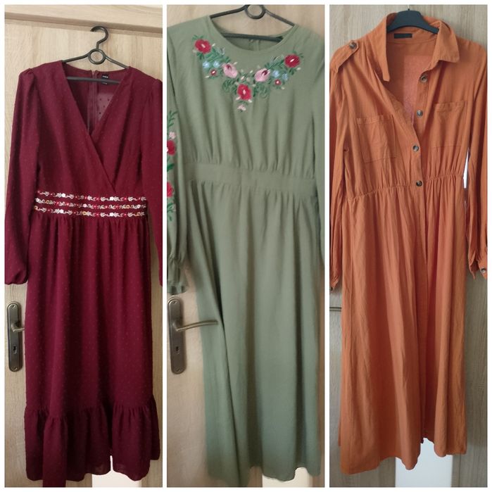 Zestaw 3 sukienek xl (shein)