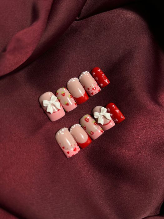 Ręcznie robione press-on nails