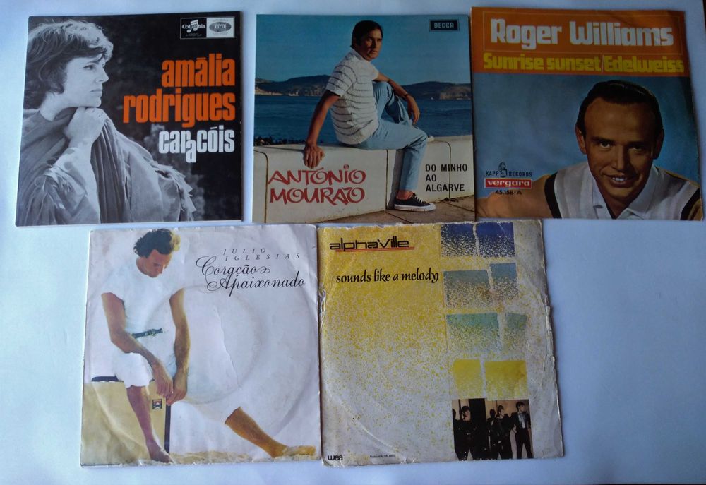 Conjunto de 5 single antigos