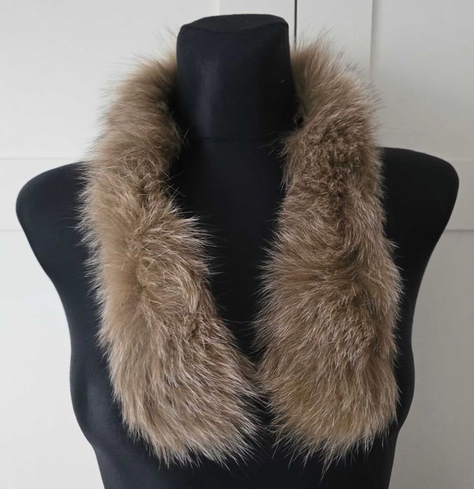 kołnierz szal z futra Vintage