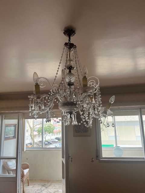 Lustre suspenso de estilo vintage/rococó