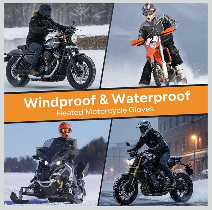 Luvas aquecimento moto de Inverno (Novas)