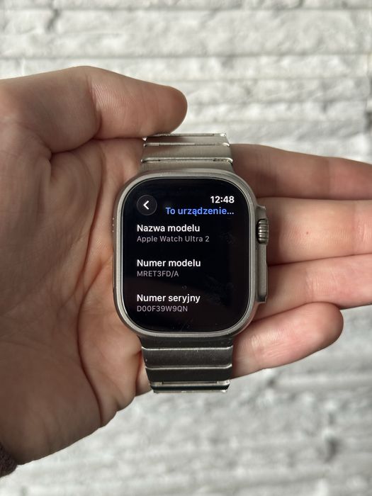 Apple Watch Ultra 2 49mm naturalny tytan 96% kondycji baterii!