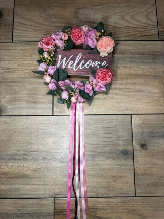 Wianek na drzwi ozdoby dekoracje wiosenne