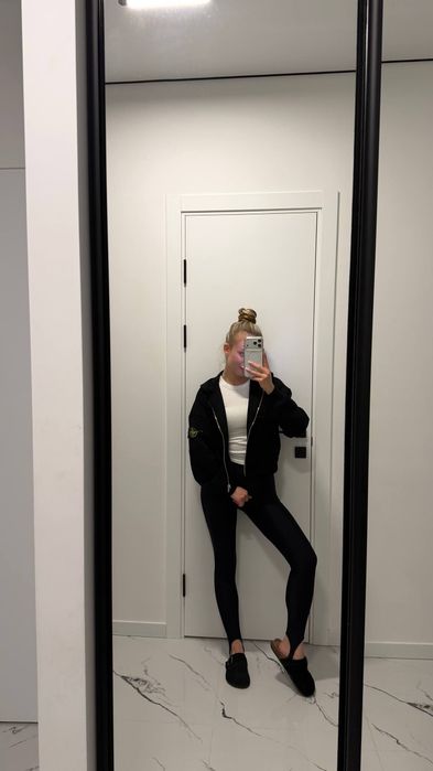 STONE ISLAND | Зіп худі жіноча Стон айленд | кофта Стонік Чорний S M L XL