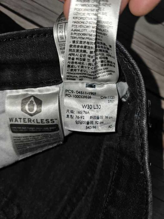 Spodnie Levi's 511 W30 L30 czarne