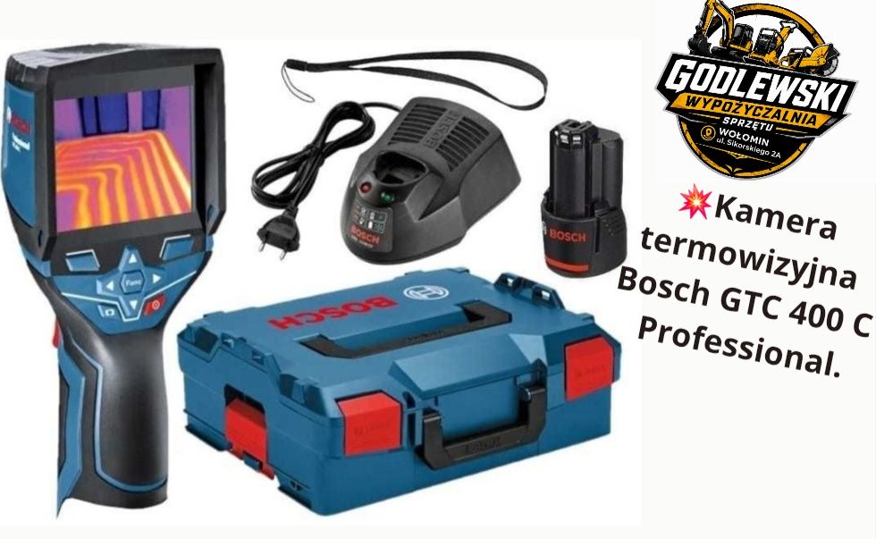 Wypożyczalnia! Kamera termowizyjna Bosch GTC 400 C Profes.l Wynajem!