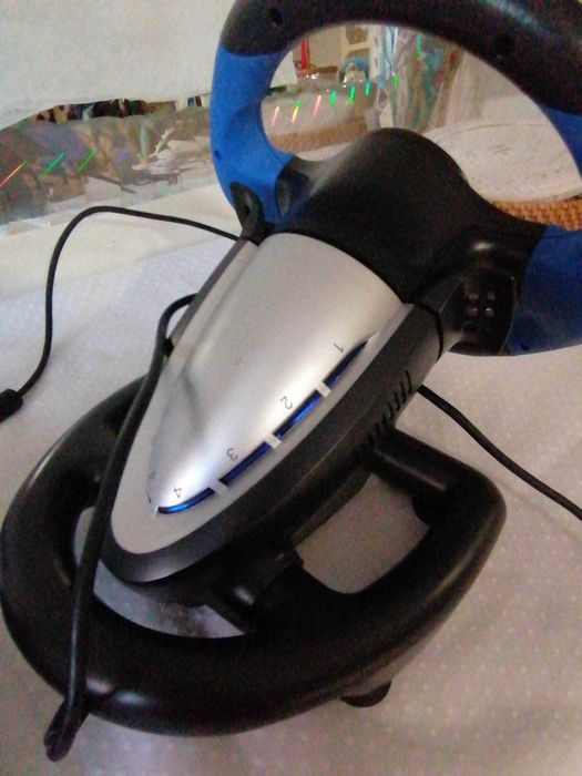 Volante + Pedais NPlay  Novos PlayStation