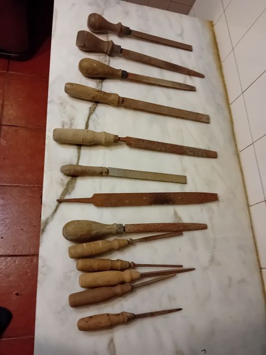 Conjunto de Limas e Grosas de Carpintaria Antigas
