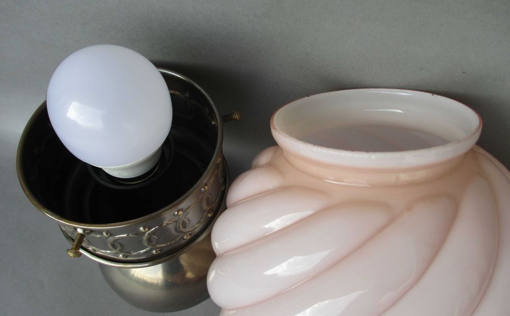 Stary, mosiężny lampion / ampla / plafon /mały żyrandol.