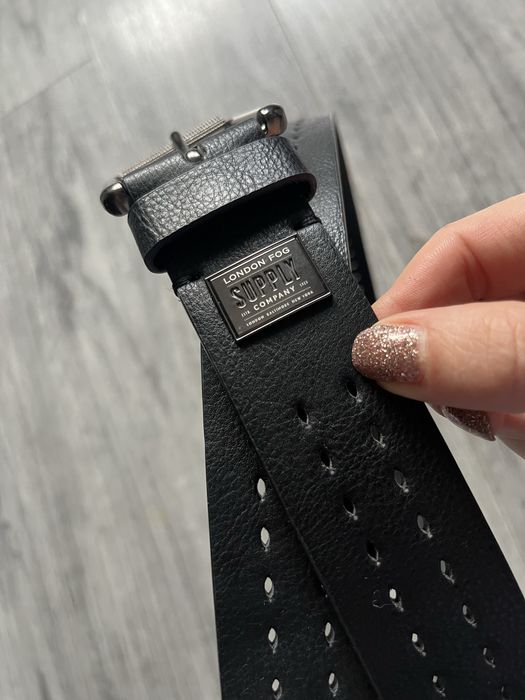 Męski skórzany pasek London Fog Supply Company