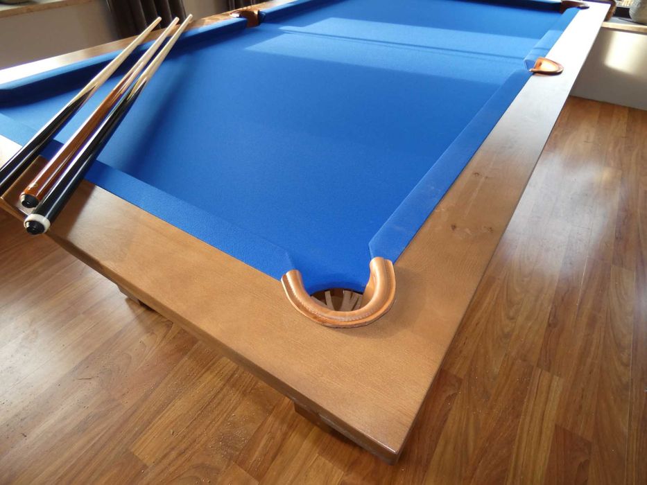 Stół Bilardowy HERMES 6 FT, noga prosta ( kosze skórzane, łuzy gumowe)