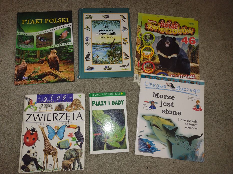 Zestaw książek przyrodniczych dla dzieci