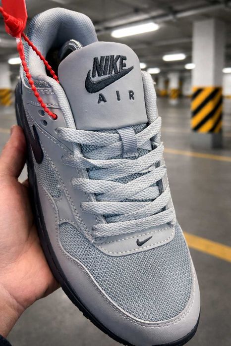 (2244) SALE Кросівки Nike Air Max сірі з чорним (43 44 45) найк