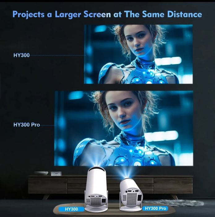 Projektor Rzutnik HY300 PRO FULL HD Android 11 NETFLIX Idealny prezent
