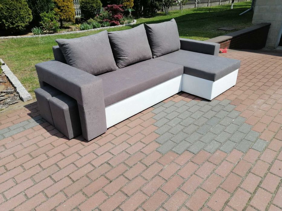 Narożnik GRAND z pufami w boczku. Kanapa od producenta