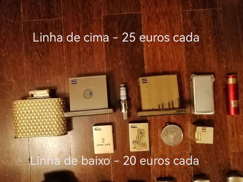 Isqueiros a gasolina vintage