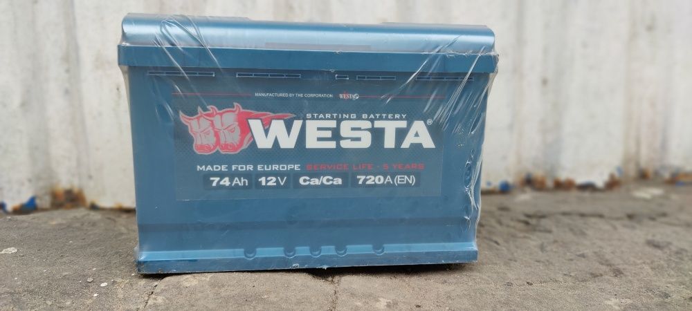 Акумулятори Веста 6СТ-50,60,63,65,74,78,100,110,140,190,192,225