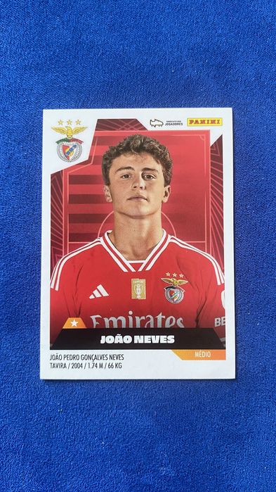 Cromo João Neves 2023-24 SLB Benfica