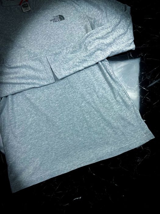 (S) The North Face Nowa Szara Męska Bluza z Długim Rękawem Longsleeve