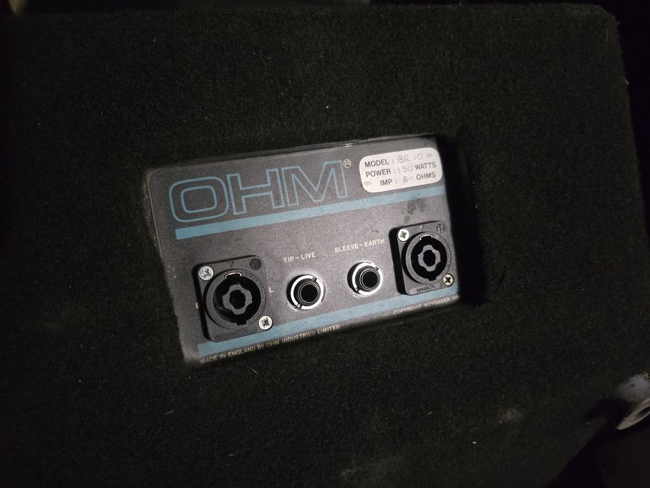 Monitory odsłuchowe OHM BR10M wedge komplet 2szt.