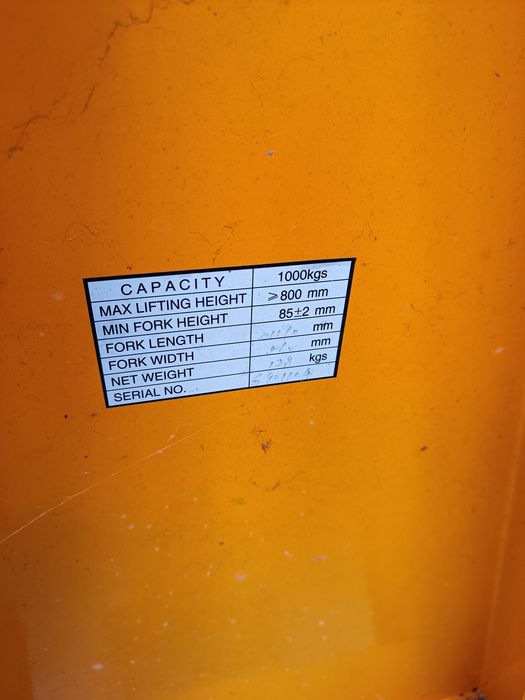 Porta paletes 1000 kg